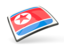 North Korea. Thin square icon. Download icon.