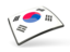 South Korea. Thin square icon. Download icon.