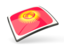 Kyrgyzstan. Thin square icon. Download icon.
