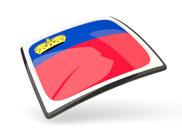 Thin square icon. Download flag icon of Liechtenstein at PNG format