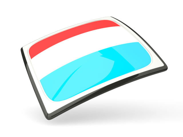 Thin square icon. Download flag icon of Luxembourg at PNG format