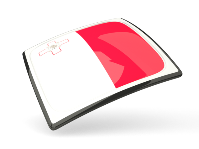 Thin square icon. Download flag icon of Malta at PNG format