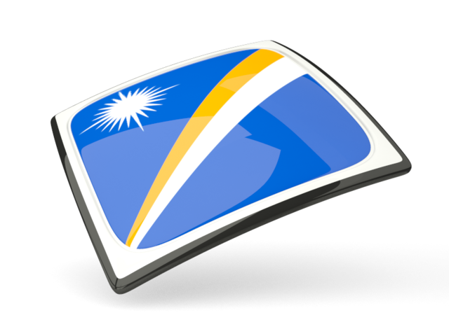 Thin square icon. Download flag icon of Marshall Islands at PNG format