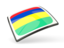 Mauritius. Thin square icon. Download icon.