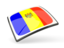 Moldova. Thin square icon. Download icon.