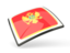 Montenegro. Thin square icon. Download icon.