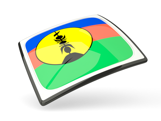 Thin square icon. Download flag icon of New Caledonia at PNG format