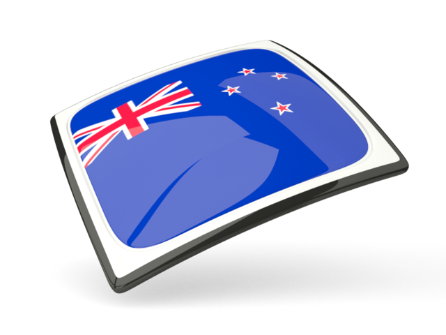 Thin square icon. Download flag icon of New Zealand at PNG format
