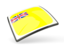 Niue. Thin square icon. Download icon.