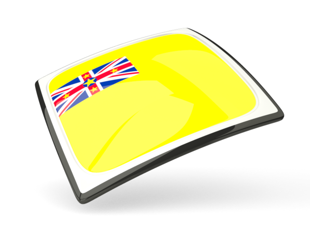 Thin square icon. Download flag icon of Niue at PNG format