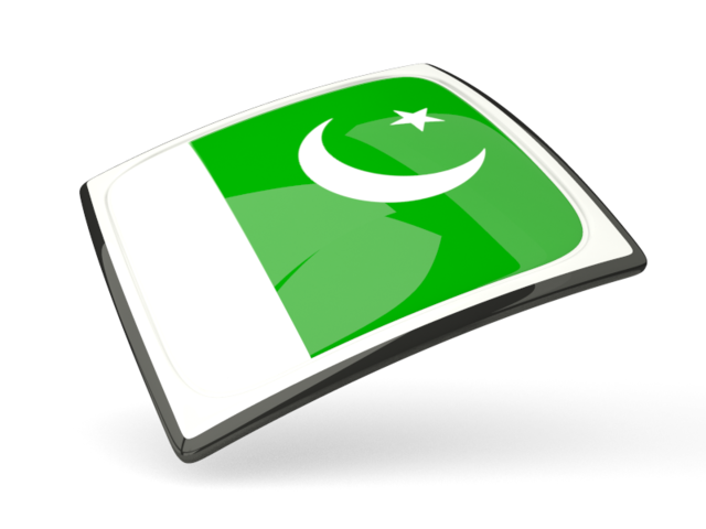 Thin square icon. Download flag icon of Pakistan at PNG format