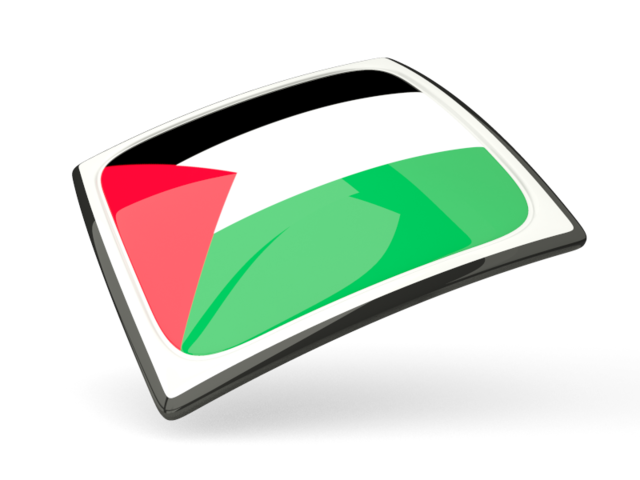 Thin square icon. Download flag icon of Palestinian territories at PNG format