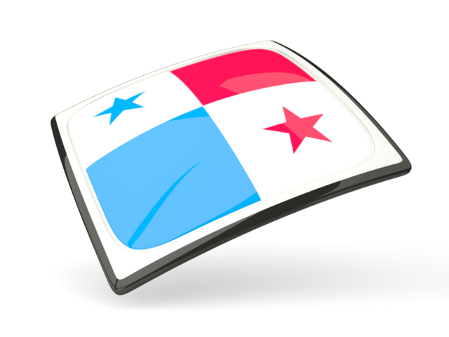 Thin square icon. Download flag icon of Panama at PNG format