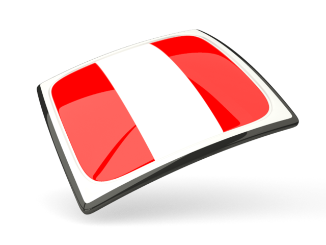 Thin square icon. Download flag icon of Peru at PNG format