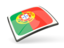 Portugal. Thin square icon. Download icon.
