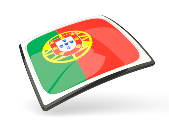 Thin square icon. Download flag icon of Portugal at PNG format