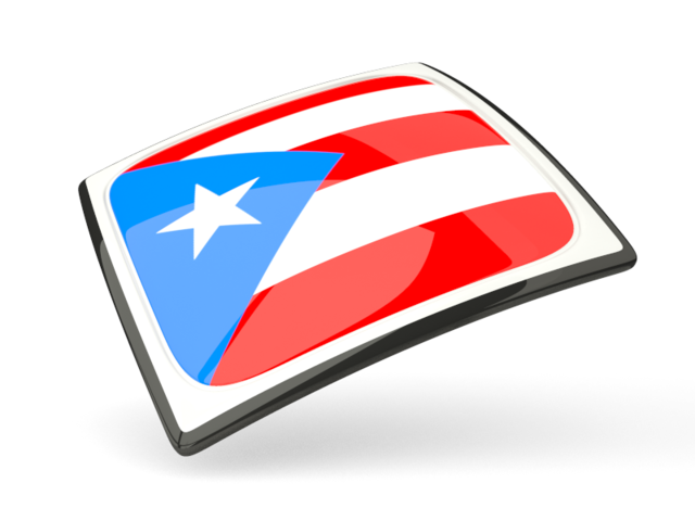 Thin square icon. Download flag icon of Puerto Rico at PNG format