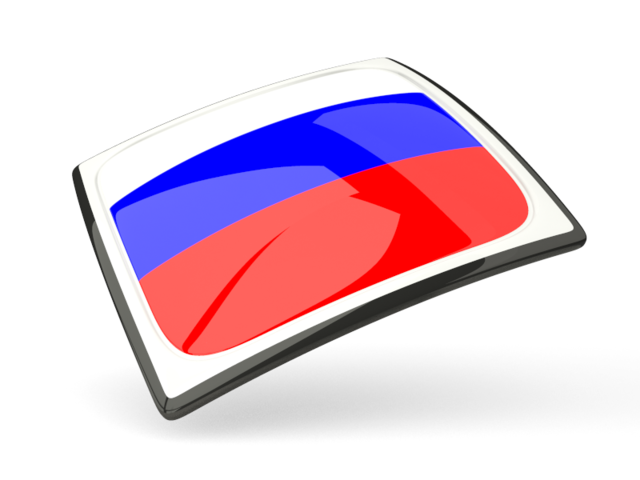 Thin square icon. Download flag icon of Russia at PNG format
