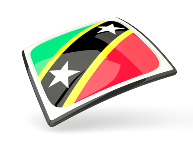 Thin square icon. Download flag icon of Saint Kitts and Nevis at PNG format