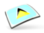 Saint Lucia. Thin square icon. Download icon.