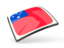 Samoa. Thin square icon. Download icon.