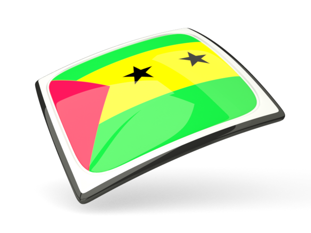 Thin square icon. Download flag icon of Sao Tome and Principe at PNG format