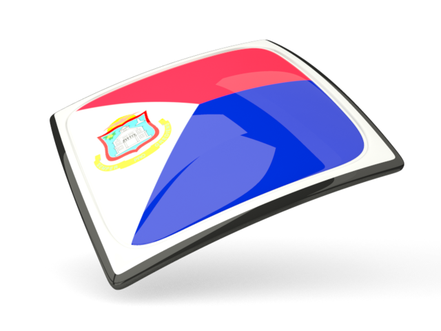 Thin square icon. Download flag icon of Sint Maarten at PNG format