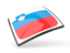 Slovenia. Thin square icon. Download icon.