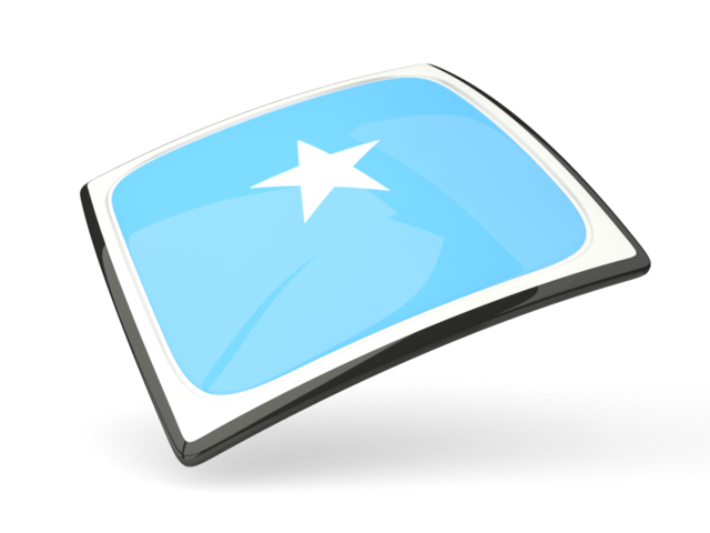 Thin square icon. Download flag icon of Somalia at PNG format