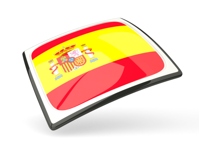 Thin square icon. Download flag icon of Spain at PNG format