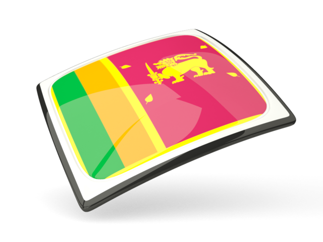 Thin square icon. Download flag icon of Sri Lanka at PNG format
