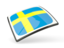 Sweden. Thin square icon. Download icon.