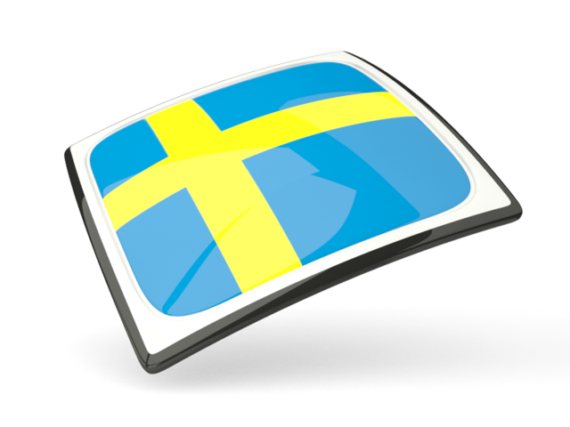 Thin square icon. Download flag icon of Sweden at PNG format