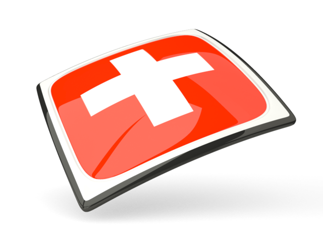 Thin square icon. Download flag icon of Switzerland at PNG format