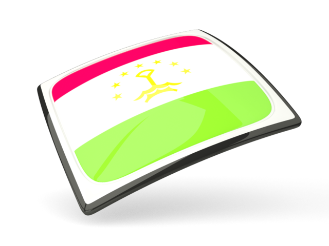 Thin square icon. Download flag icon of Tajikistan at PNG format