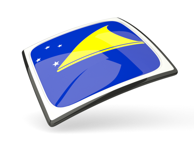 Thin square icon. Download flag icon of Tokelau at PNG format