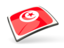 Tunisia. Thin square icon. Download icon.