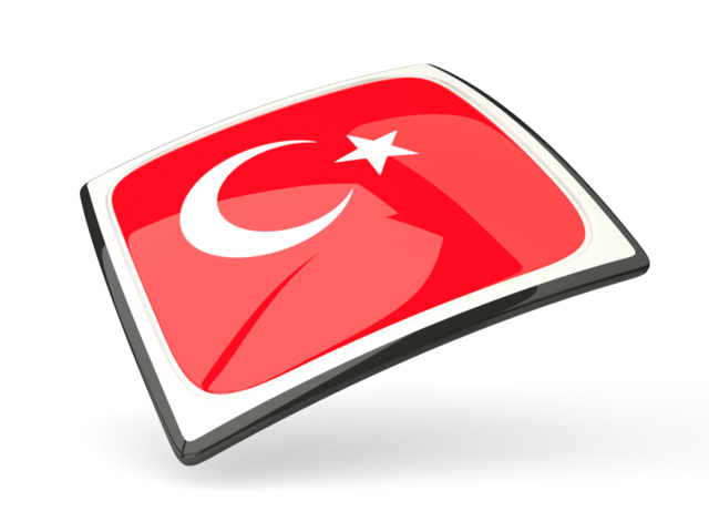 Thin square icon. Download flag icon of Turkey at PNG format