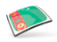 Turkmenistan. Thin square icon. Download icon.