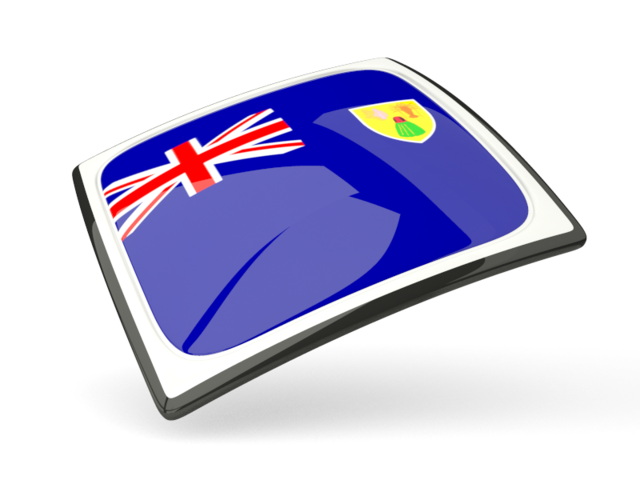 Thin square icon. Download flag icon of Turks and Caicos Islands at PNG format