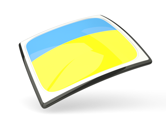 Thin square icon. Download flag icon of Ukraine at PNG format