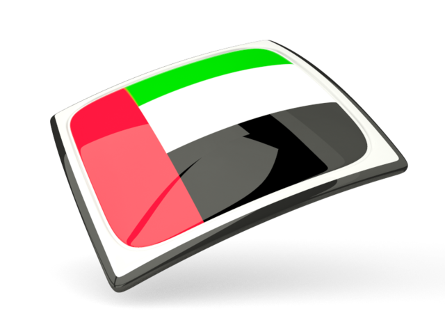 Thin square icon. Download flag icon of United Arab Emirates at PNG format