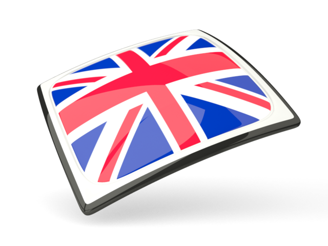 Thin square icon. Download flag icon of United Kingdom at PNG format