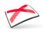 Flag of state of Alabama. Thin square icon. Download icon