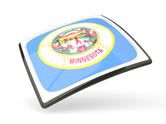 Thin square icon. Download flag icon of Minnesota