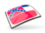 Flag of state of Mississippi. Thin square icon. Download icon