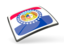 Flag of state of Missouri. Thin square icon. Download icon