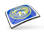 Flag of state of Nebraska. Thin square icon. Download icon