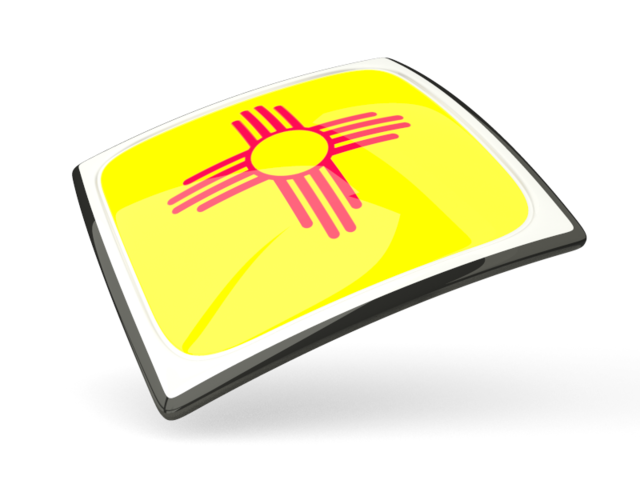 Thin square icon. Download flag icon of New Mexico