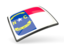 Flag of state of North Carolina. Thin square icon. Download icon